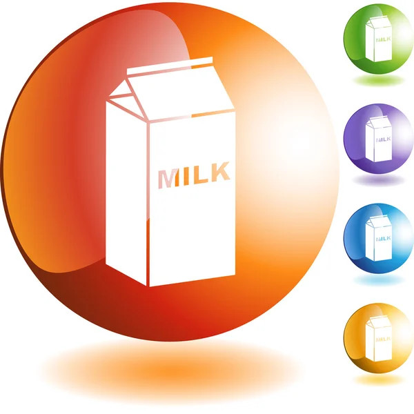 Botón web de leche — Archivo Imágenes Vectoriales