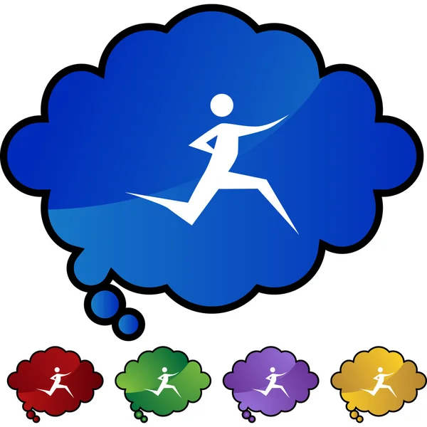 Juego de iconos Runner — Vector de stock