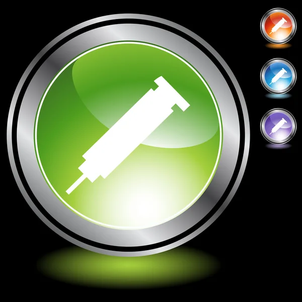 Syringe web icon — Stock Vector