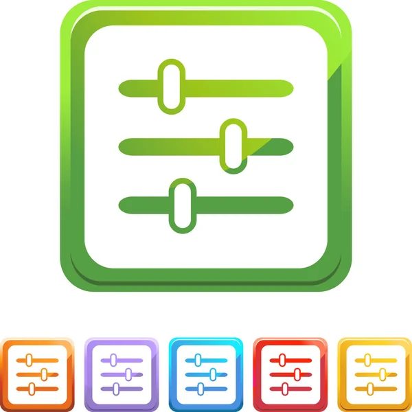 Pictogram bedieningspaneel — Stockvector