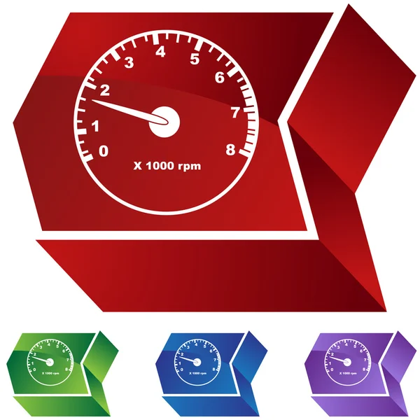 Toerenteller web pictogram — Stockvector