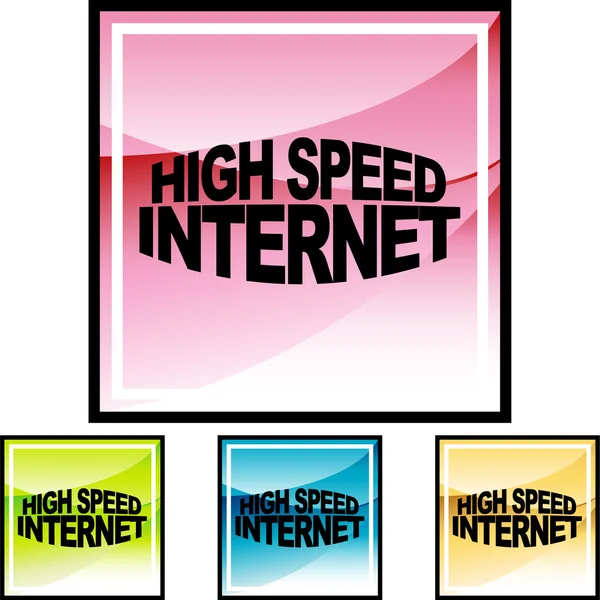 Señal de Internet de alta velocidad — Vector de stock