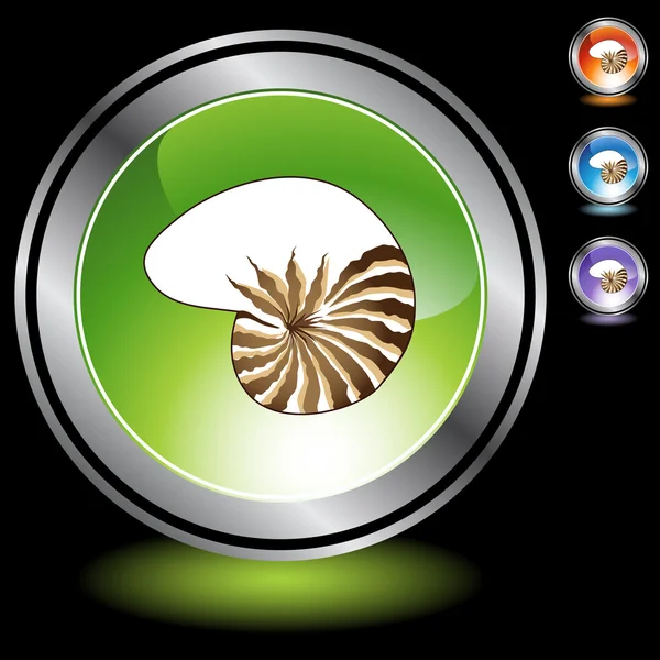 Icono web Seashell — Vector de stock