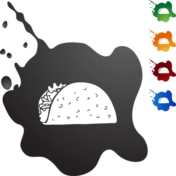 Icône web Taco — Image vectorielle