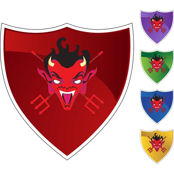 Bouton web Diable — Image vectorielle