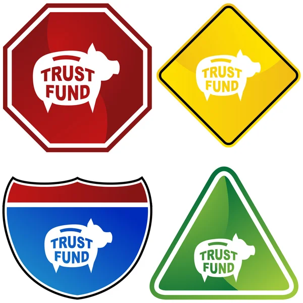 Trustfonds web pictogram — Stockvector