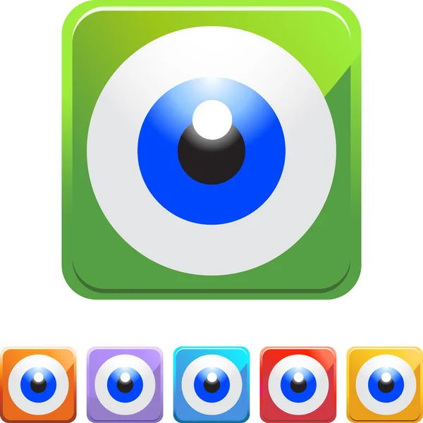Icono web globo ocular — Archivo Imágenes Vectoriales