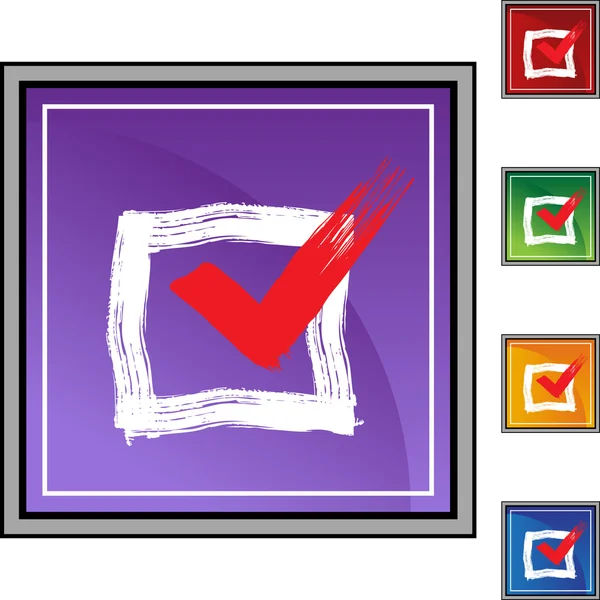 Checkbox web icon — Stock Vector