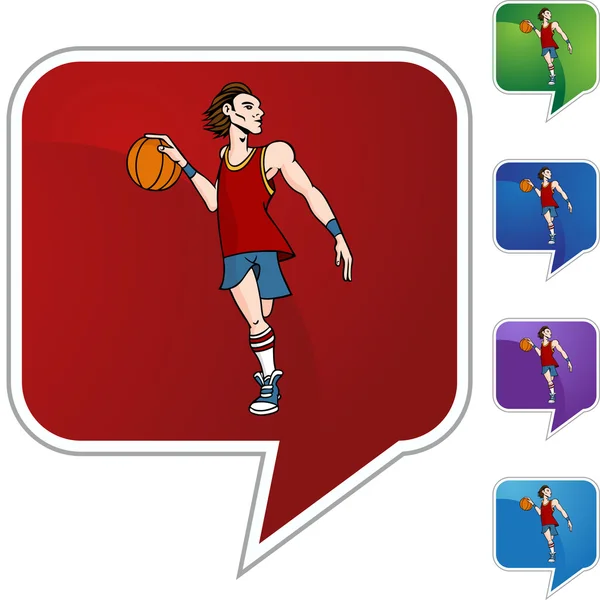 Basketball Player icon — Stock Vector