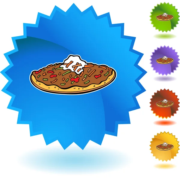 炸玉米粉圆饼 web 图标 — 图库矢量图片