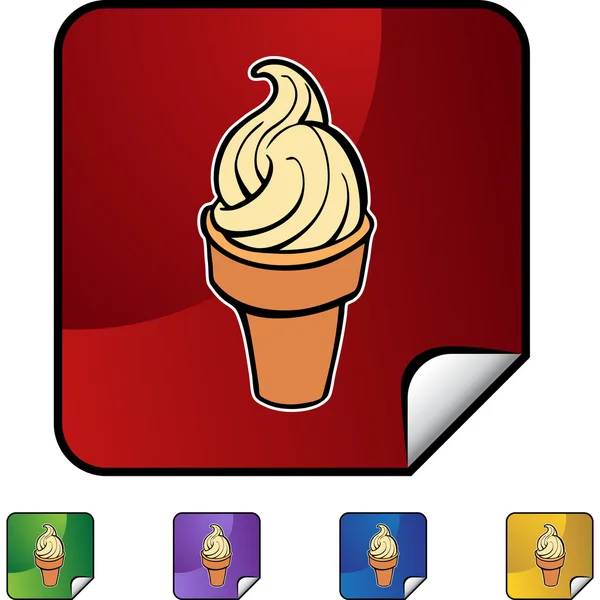 Cono de helado — Vector de stock