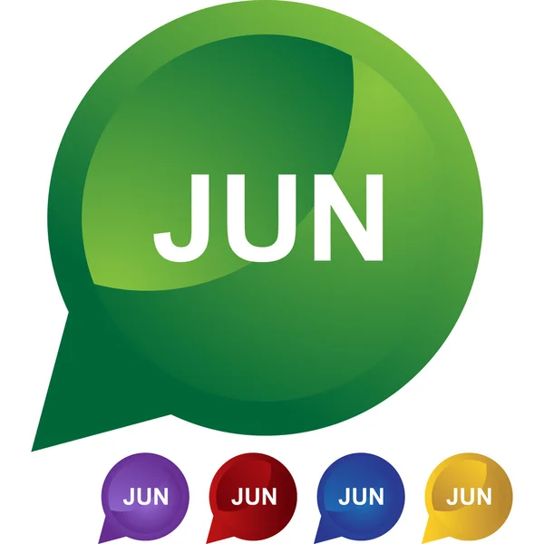 Juni-Webbutton — Stockvektor