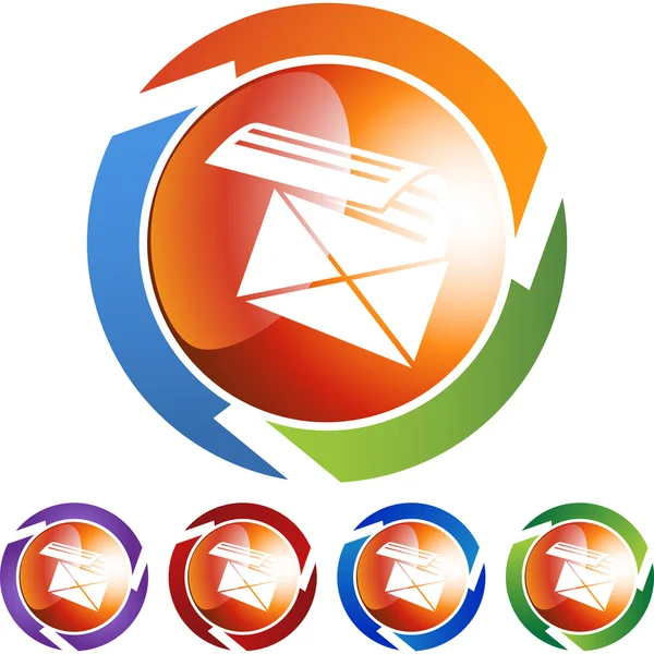 Bouton web email — Image vectorielle