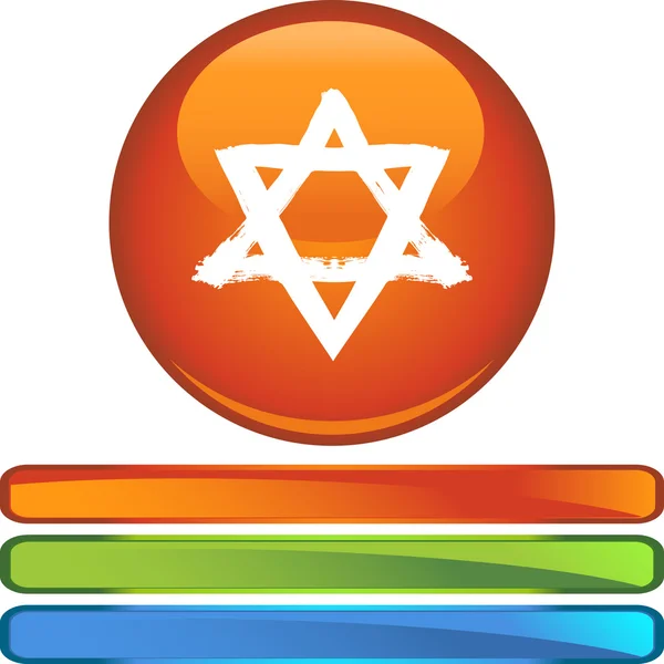 Иконка Jewish Star — стоковый вектор