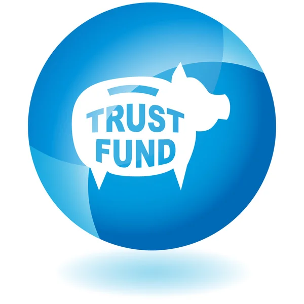 Web-Ikone des Treuhandfonds — Stockvektor