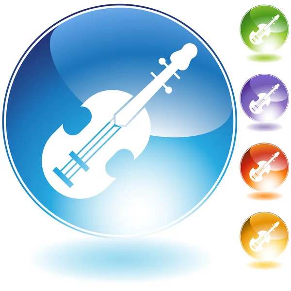 Set di icone per violino — Vettoriale Stock