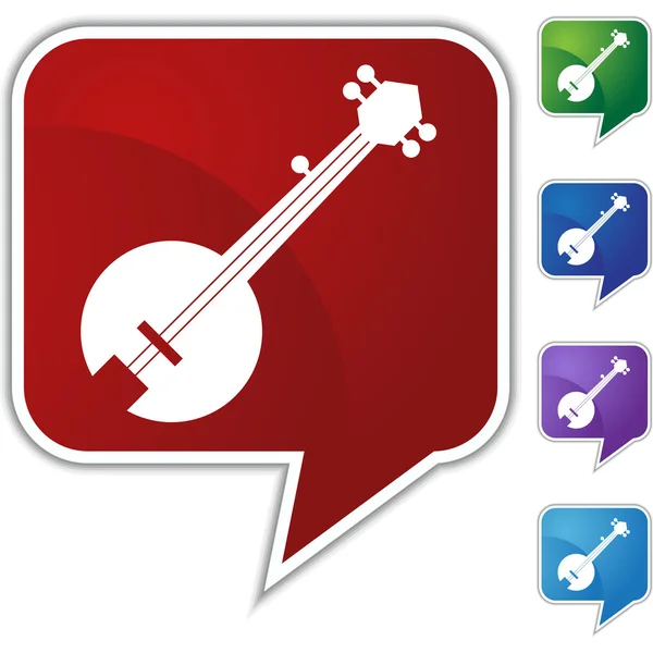 Banjo muziekinstrument — Stockvector