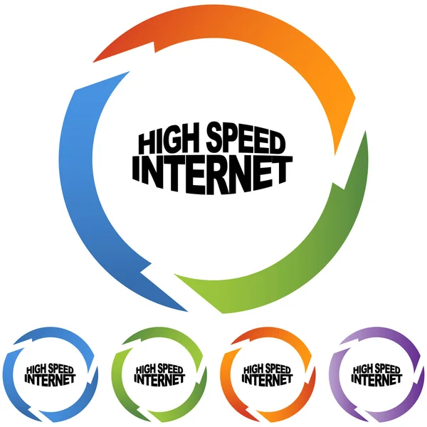 Señal de Internet de alta velocidad — Vector de stock