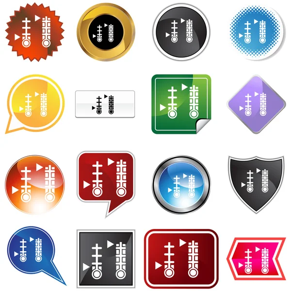 Meter variety set — Stock Vector