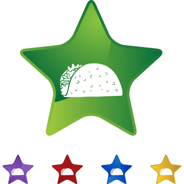 Taco-Web-Symbol — Stockvektor