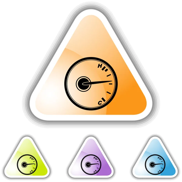 Calibrador de temperatura icono web — Archivo Imágenes Vectoriales