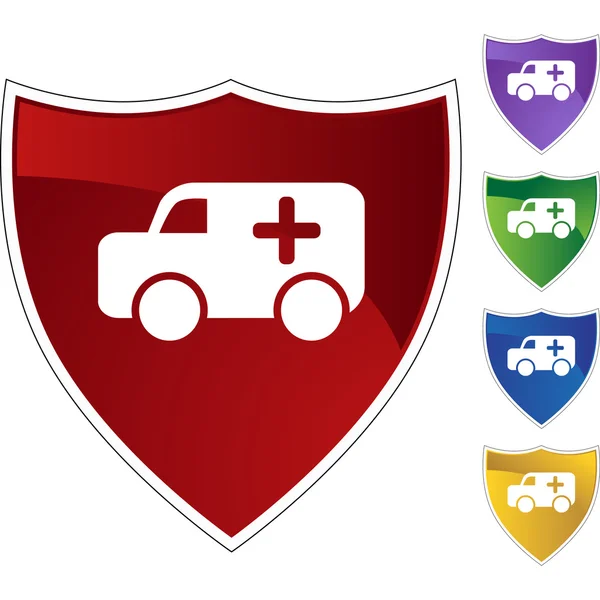 Bouton web Ambulance — Image vectorielle