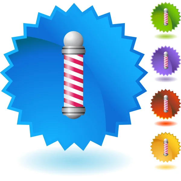 Barbershop Pole web pictogram — Stockvector