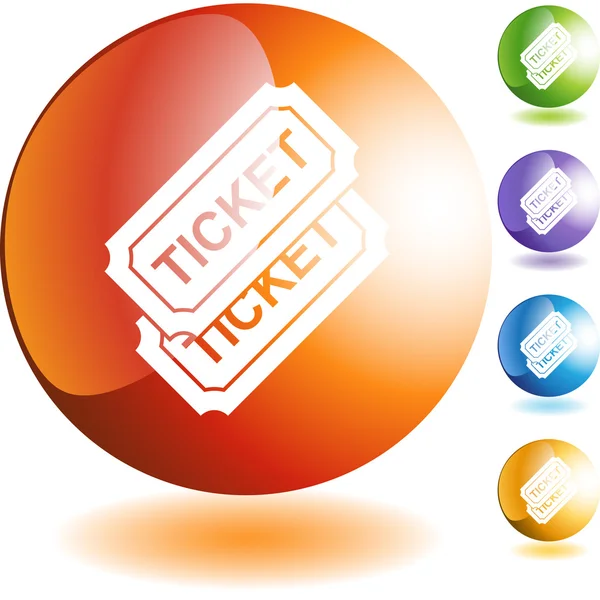 Event Ticket web button — Stock Vector