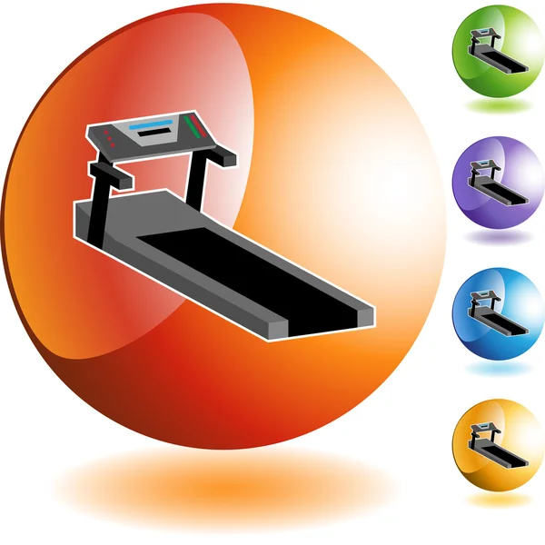 Treadmill icono web — Vector de stock