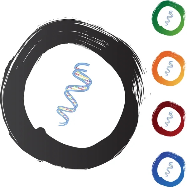 Nettikon for DNA-struktur – stockvektor