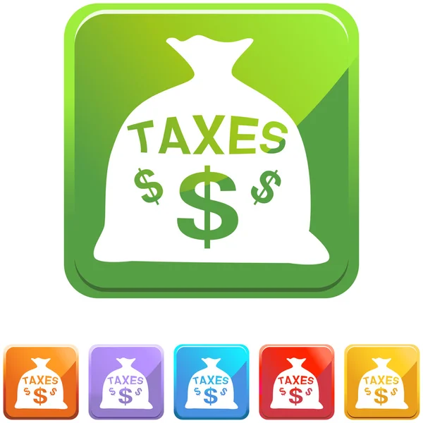 Taxes web icon — Stock Vector