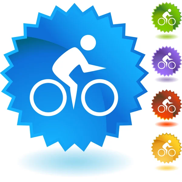 Ciclismo nadador web — Vector de stock