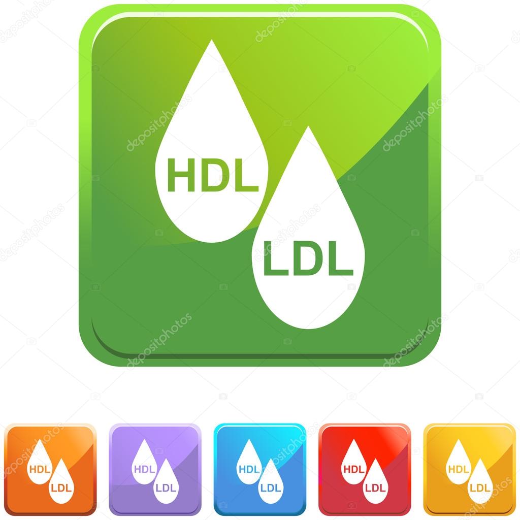 HDL LDL Cholesterol button