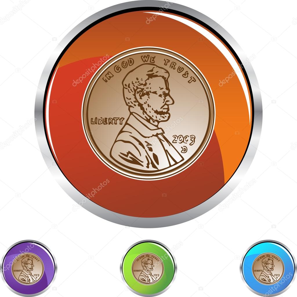 Penny icon button