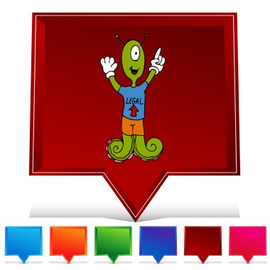 Uzaylı Gemstone düğme kümesi