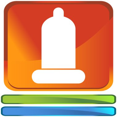 Prezervatif düğme simgesi