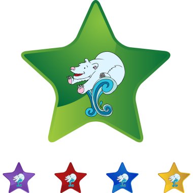 Kutup ayısı web düğmesi