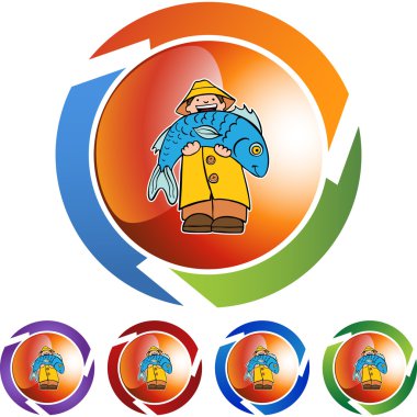 Balıkçı kutsal kişilerin resmi düğme