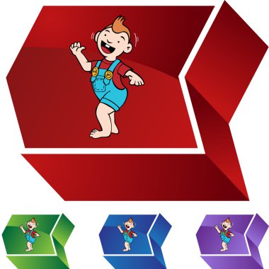 Yürümeye başlayan yürüyüş web düğmesi