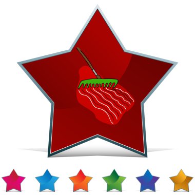 Yan yatan toprak düğme kümesi