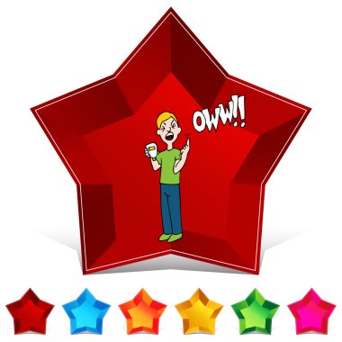 Kan testi değerli taş düğme kümesi