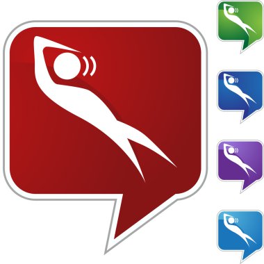 Baş döndürücü şekil web düğmesi