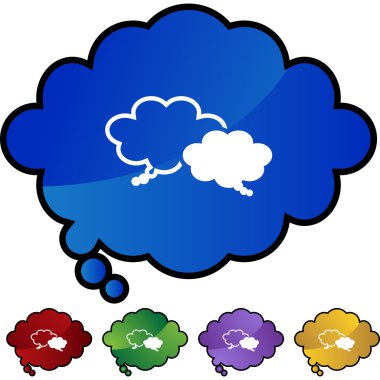 Paylaşım düşünceler Icon set