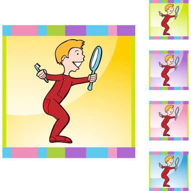 Adam dişlerini fırçalıyor.