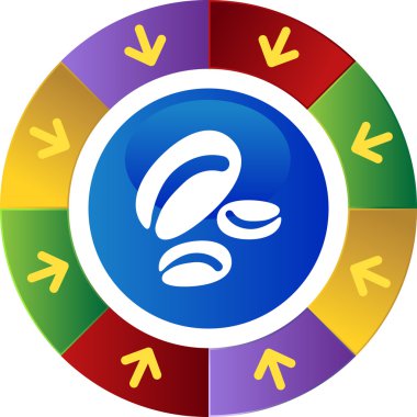 Kahve çekirdeği düğmesi