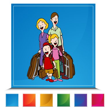 Otel konukları Set düğmesi