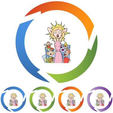 Kadın düğme vurguladı dışarı