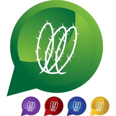 Sarmal dikenli tel Icon set