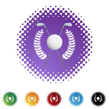 Golf çelenk web simgesi