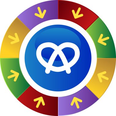 Tuzlu kraker web düğmesi